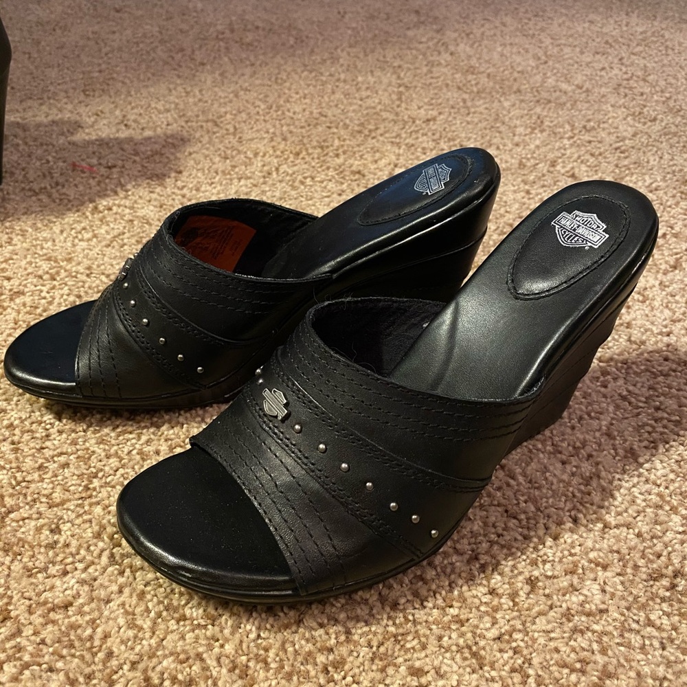 Harley Davidson Wedge Sandals